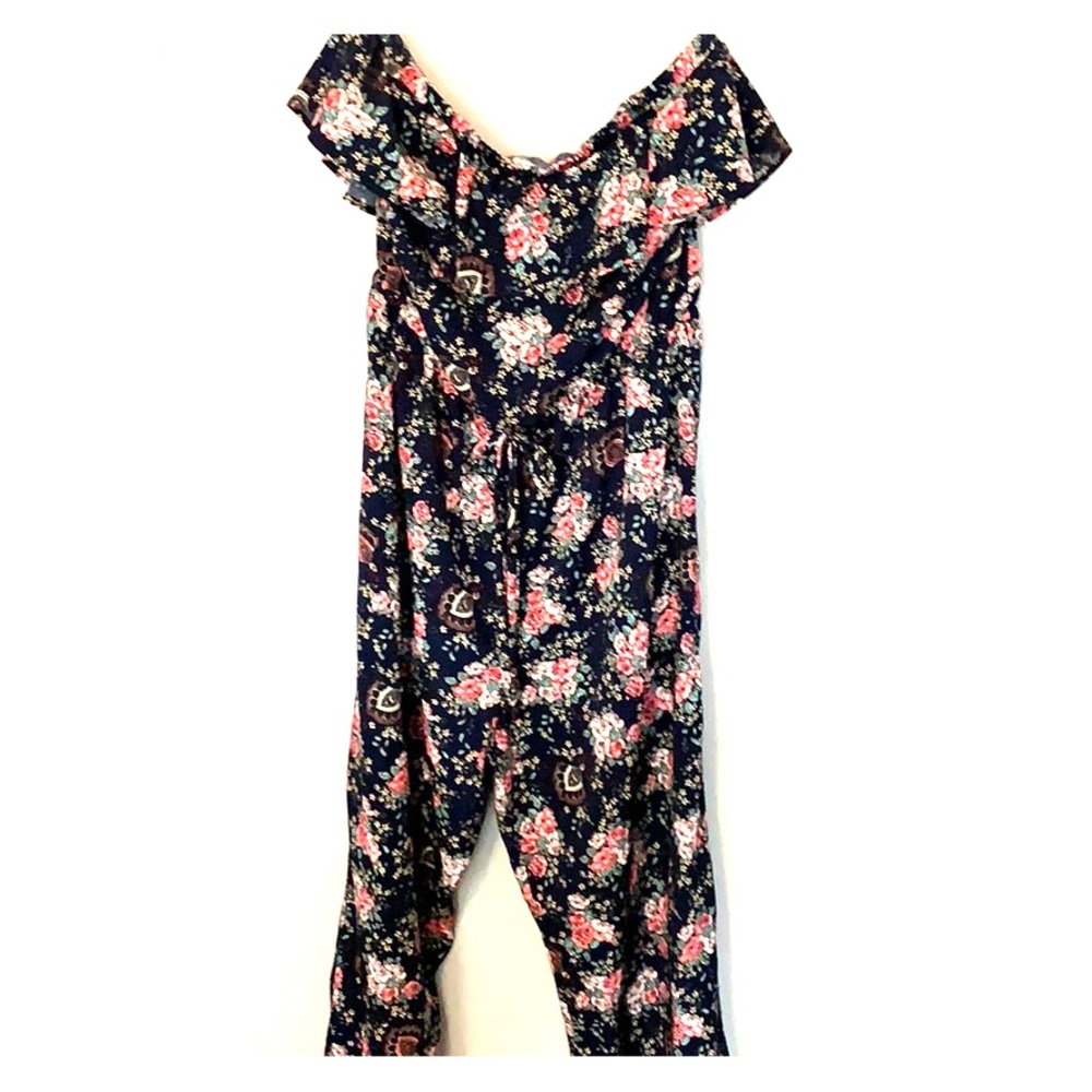 Floral strapless onesie